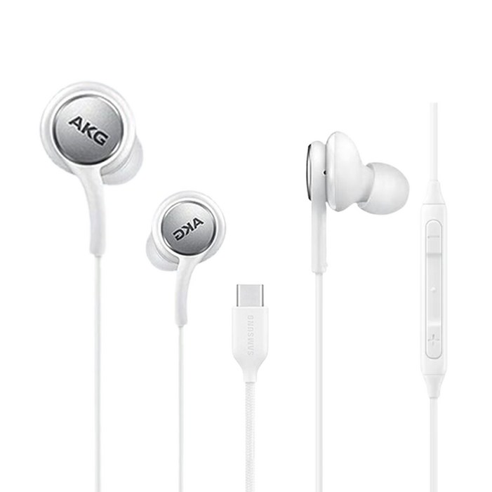 홈방구 삼성 C타입 AKG 정품 유선이어폰 갤럭시 스마트폰 S20 S21 S22 S23 S24 Z플립 전기종 노트10 노트20 아비스토 귀이개 구성품 포함, 홈방구 C타입 화이트