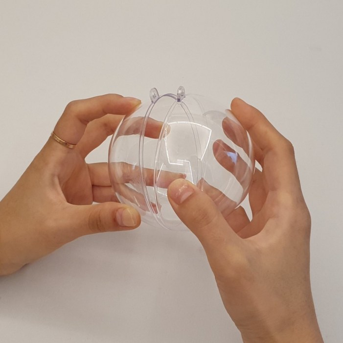 파티용 투명 캡슐볼 9cm 4개입