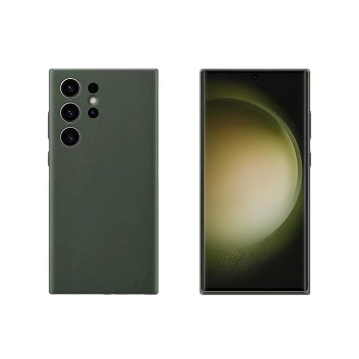 갤럭시 S22/S23/S24 울트라 심플 레더 가죽 커버 휴대폰 케이스