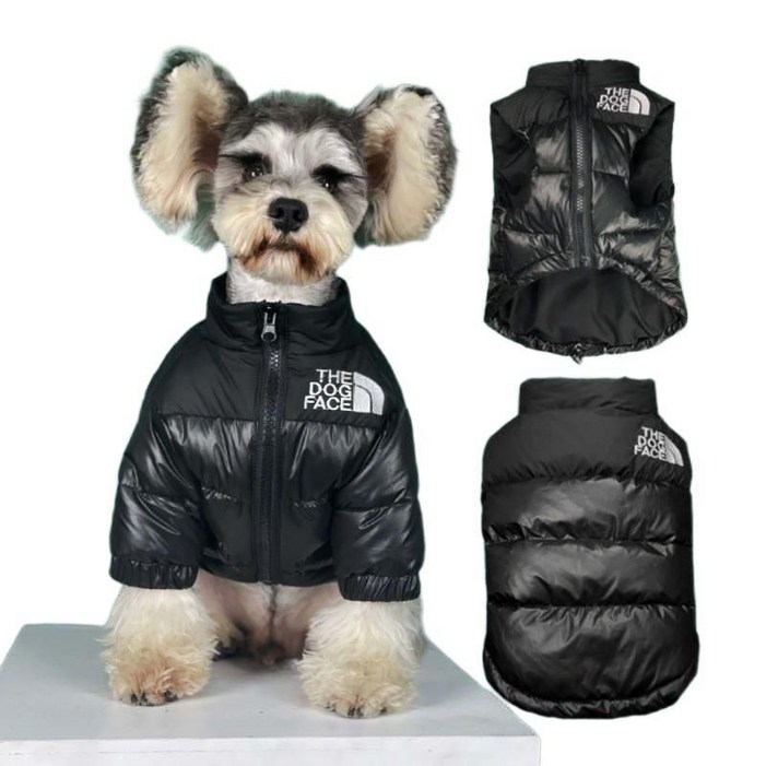 강아지 더도그페이스 블랙 패딩 5 color