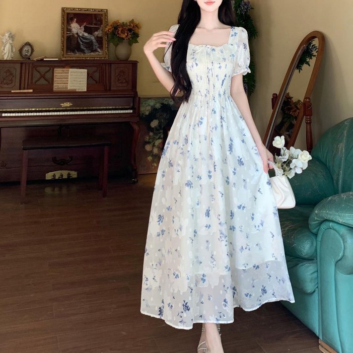 Myshe여성 플라워 똥싼바지 여름 빅사이즈 항아리 바지 3dain254HL03