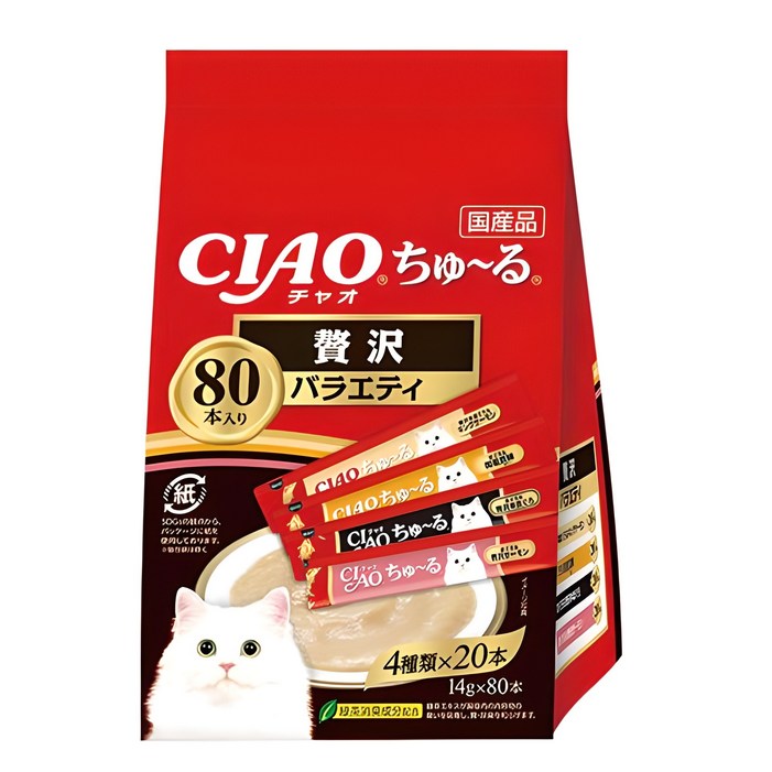 이나바 챠오츄르 제이타크 버라이어티 짜먹는 간식 80p