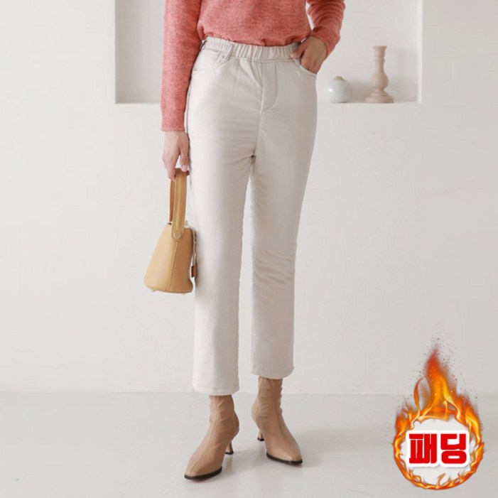 마이쏭 여성 리틀라인슬림일자패딩팬츠