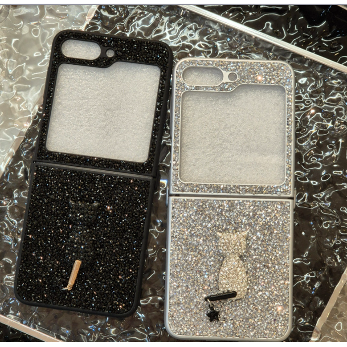 리미다 Z플립6 5 블링블링 명품 케이스 고양이 NO142