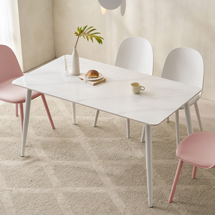 타볼라 댄버스 통세라믹 4인용 식탁 1400(의자 미포함)