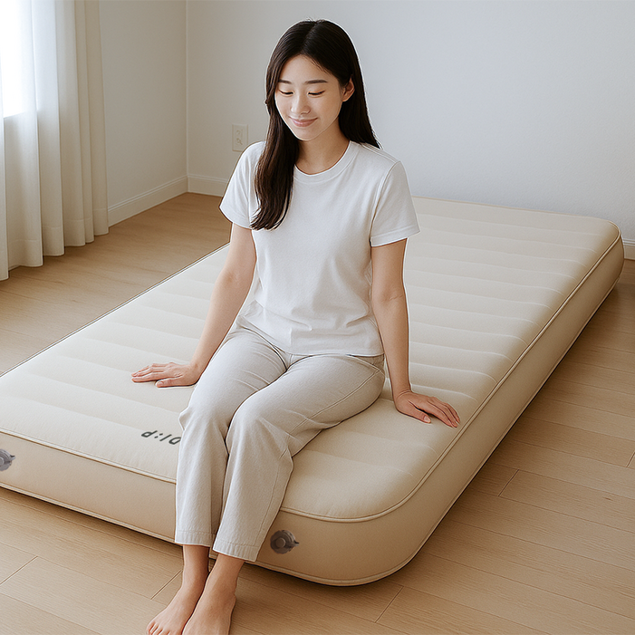 디프 침구형 3D 자충 방수 코팅 고탄성 원터치 캠핑 에어매트