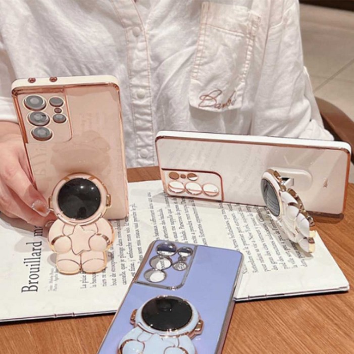 갤럭시 S20,S21,S22,플러스 울트라 우주 스탠딩 유광 핸드폰 케이스