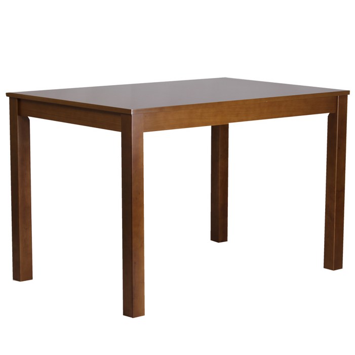 캐빈 4인테이블 고무나무 원목 식탁, 우드브라운, 4인용