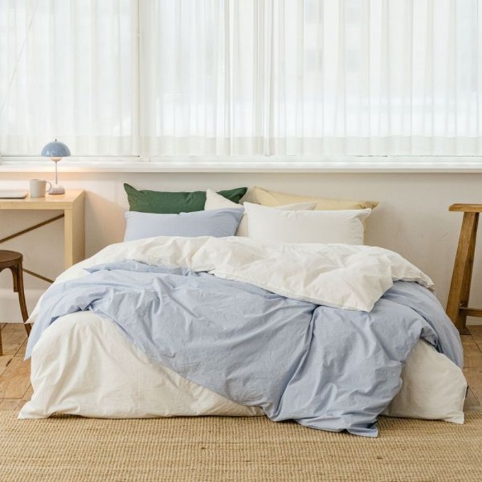 소프라움 앤 데일리코튼 60수 바이오워싱 순면 이불커버 싱글