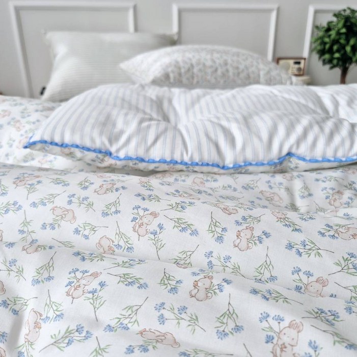 레오나 모달이불 모달100 알러지케어 간절기 싱글 차렵이불