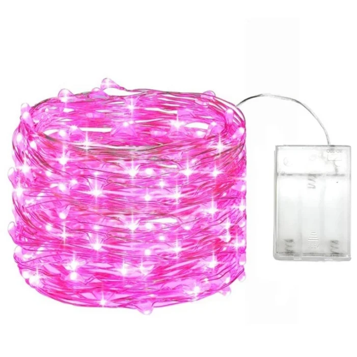 530M LED 요정 조명 배터리 운영 구리 와이어 갈 랜드 문자열 야외 파티 웨딩 크리스마스 장식