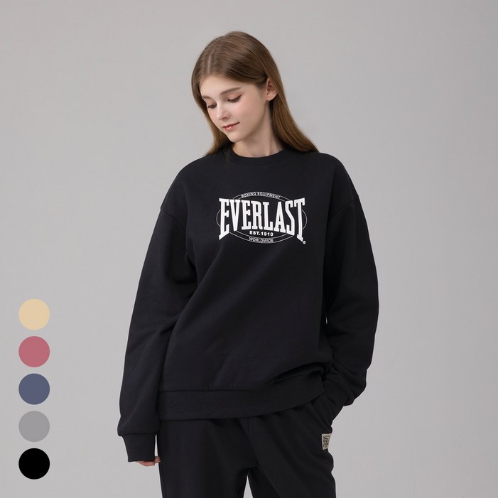 에버라스트 여성 기모 맨투맨 티셔츠 긴팔티