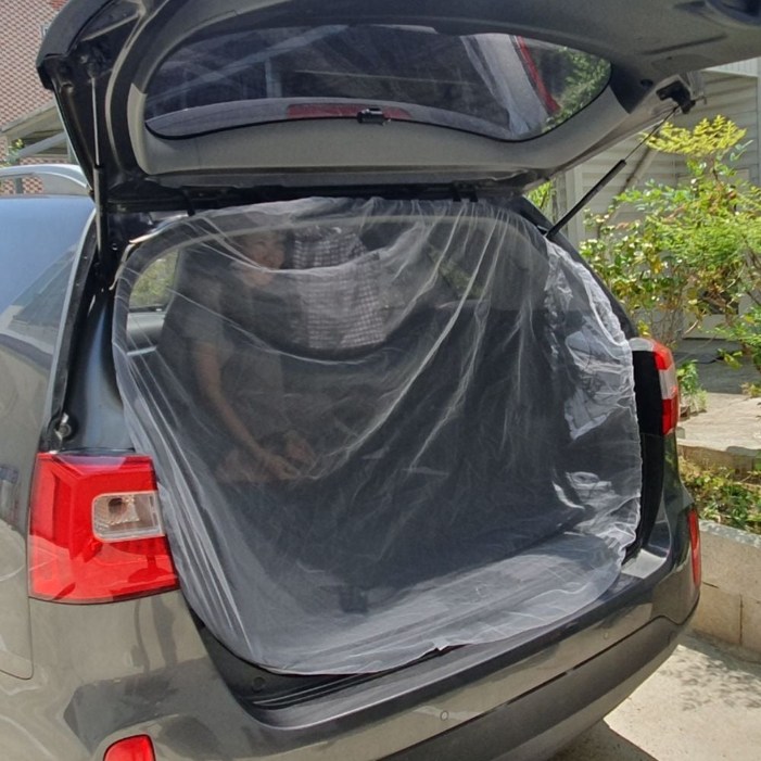 기니디샵 차량용 차박 트렁크 모기장 화이트 zin36323FS