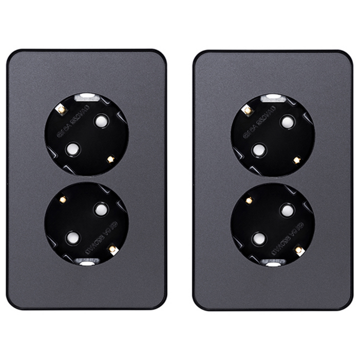 디아트 콘센트 2구 매트그레이, 2개