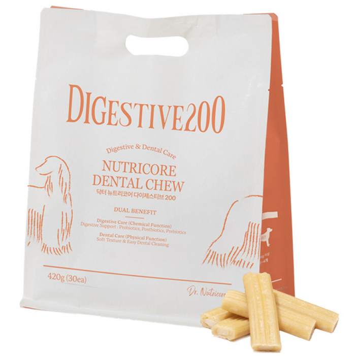 닥터뉴트리코어 강아지 다이제스티브200 장건강 프로바이오틱스 소프트 가수분해 간식 30p, 1개, 420g, 혼합맛닭고기연어