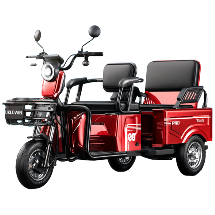 델리트로 안전한 전기 삼륜 스쿠터 전동 바이크 화물 세발 오토바이 삼발이