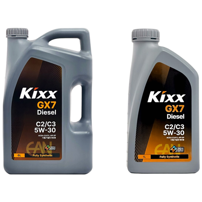 KIXX D1 C2 C3 5W30 6L 1개  1L 1개 디젤 엔진오일, 5w30, 1개, 7L, GX7 Diesel C2C3 5W30 6L1L