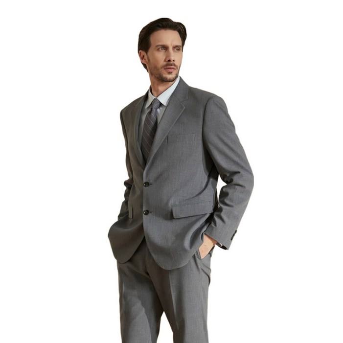 인터메조 25SS 비즈니스 그레이 스트레치 수트 봄 여름 결혼식 면접 정장 하객룩