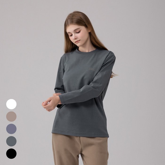 에버라스트 여성 긴팔 레귤러핏 티셔츠 11