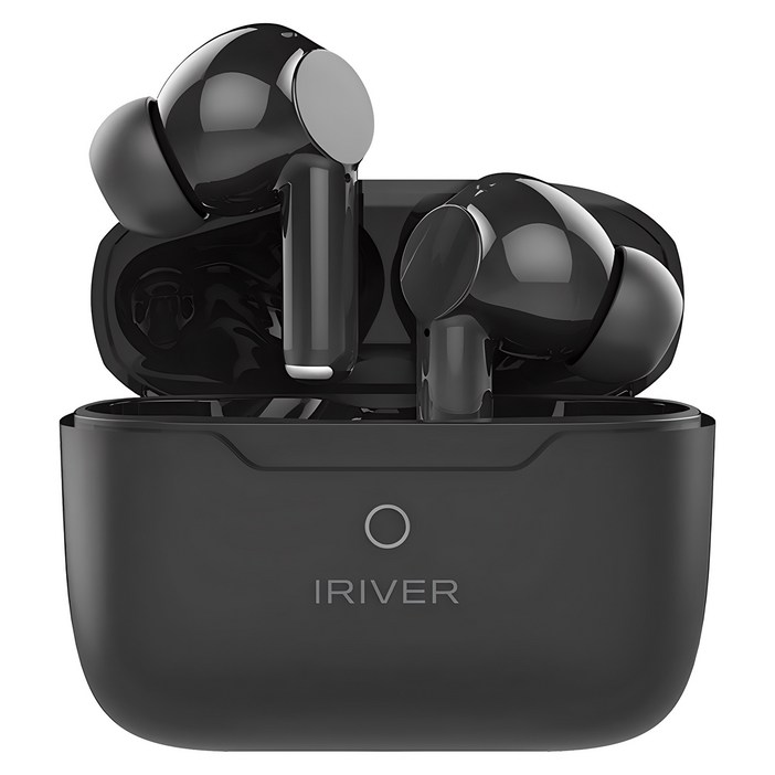 아이리버 액티브 노이즈캔슬링 TWS 무선 이어폰, IBTWS02, 블랙