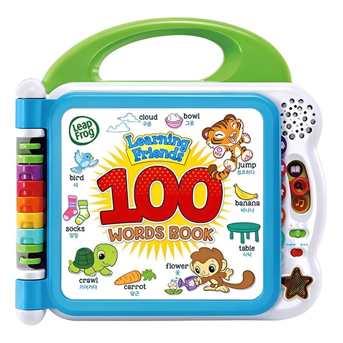 립프로그 100 워드북 멜로디 완구 단어, 혼합색상, 1개