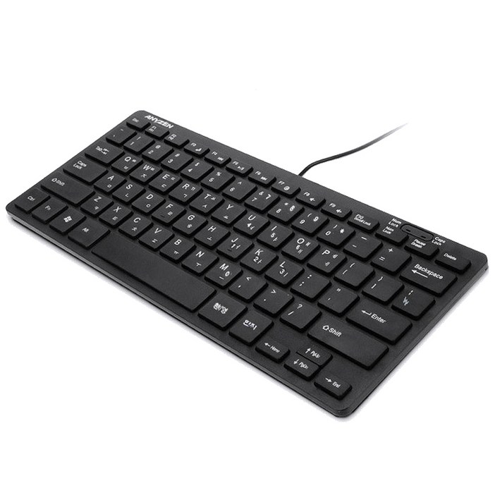 애니젠 USB 미니슬림 유선 텐키리스 키보드 키스킨