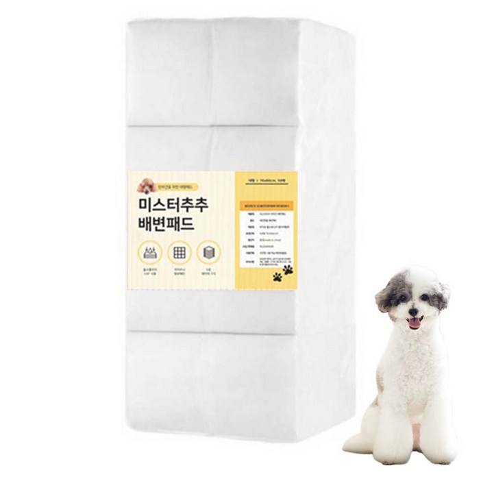 미스터추추 강아지 배변패드 45g, 50개입, 4개