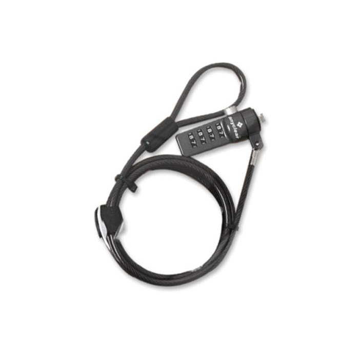 애니클리어 노트북 도난방지 잠금장치 PDBL6, Black, 1개