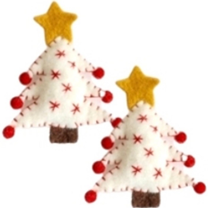 예스몰 원스모어 크리스마스 트리 장식 펠트 소품 인형 양말 2p