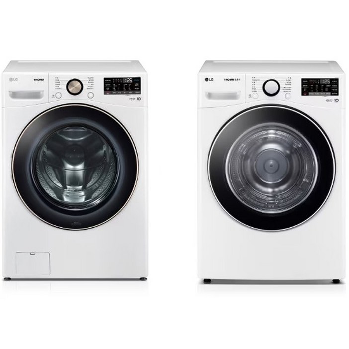 LG전자 트롬 드럼세탁기 F21WDLP +건조기 RH19WTWN 21kg+19kg 방문설치