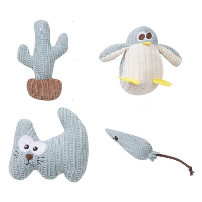 캣츠드림 고양이 캣닢 인형 장난감 4종 세트 00062