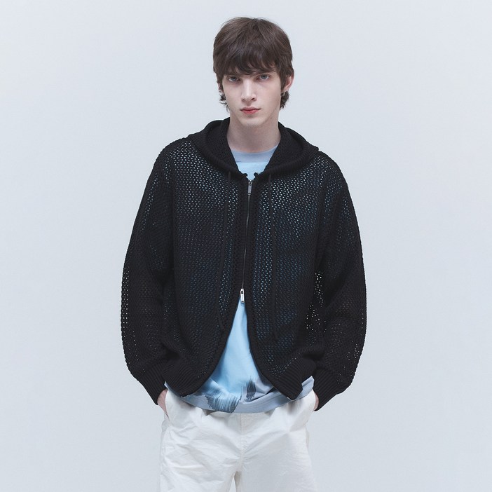 빈트릴 스카시 후드 집업 니트 BA232KT002