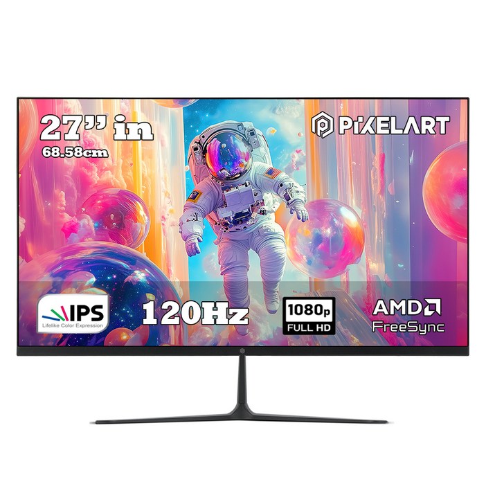 픽셀아트 FHD IPS 120Hz 게이밍 모니터, 68.58cm, PA2742IPS(무결점)