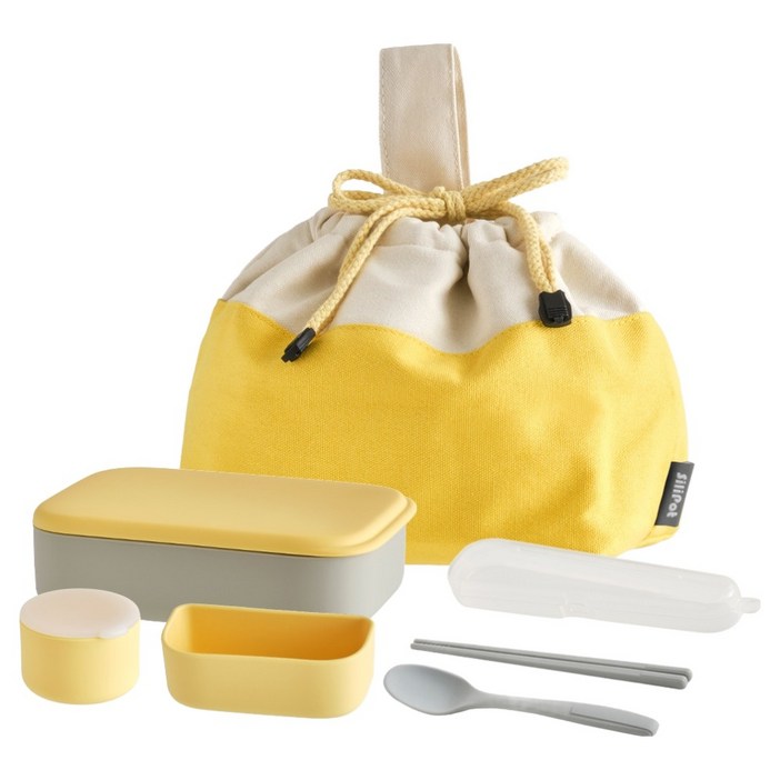 실리팟 프리미엄 실리콘 투고런치박스 1단 도시락 기본세트, 에코그레이, 1세트