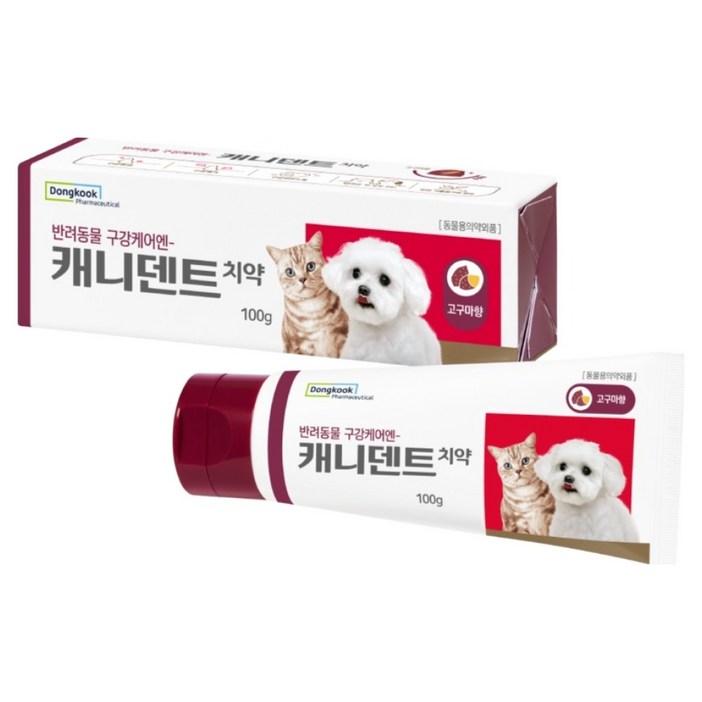 동국제약 반려동물 캐니덴트 치약 고구마향, 1개, 100g