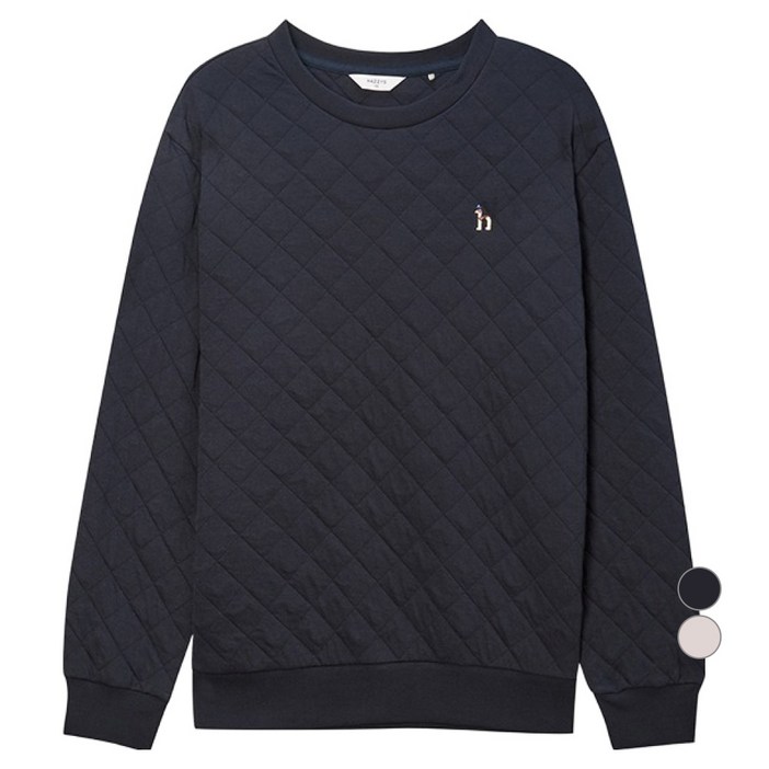 헤지스 남성용 퀼팅 맨투맨