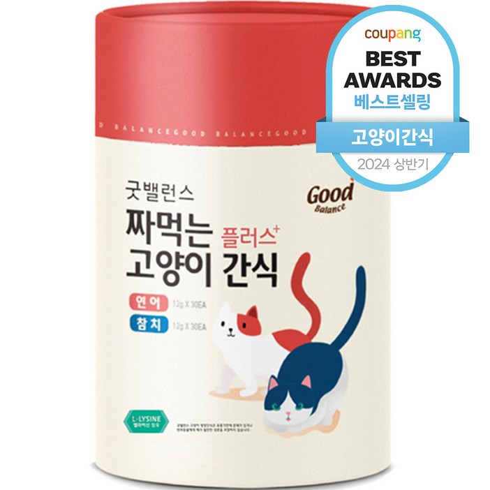 굿밸런스 고양이 짜먹는 간식 플러스 60p, 참치 연어, 1개