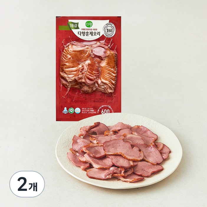 다향오리 1등급 훈제 오리 슬라이스