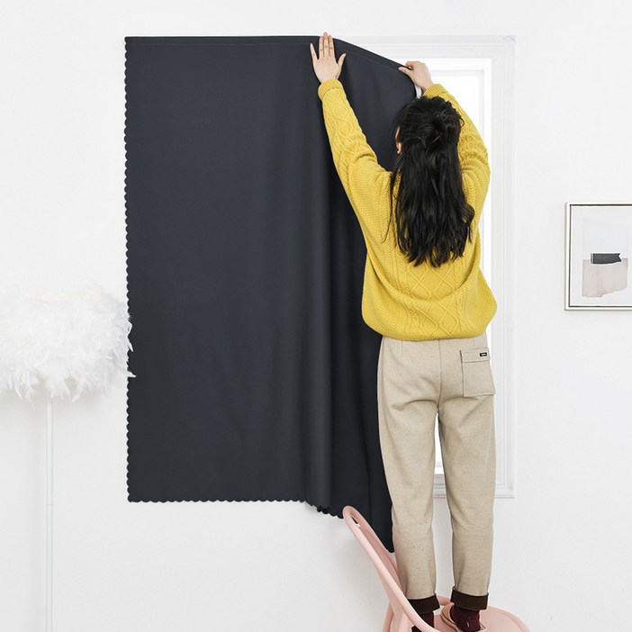 기브앤고 누구나 쉽게 부착 가능한 벨크로 암막커튼