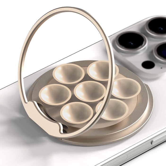 엑씨 에어그립 맥세이프 호환 흡착 패드 거울 겸용 휴대폰 거치대 스마트링