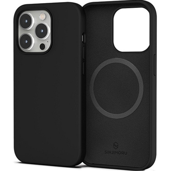 신지모루 맥세이프 호환 소프트그립 실리콘 컬러 휴대폰 케이스