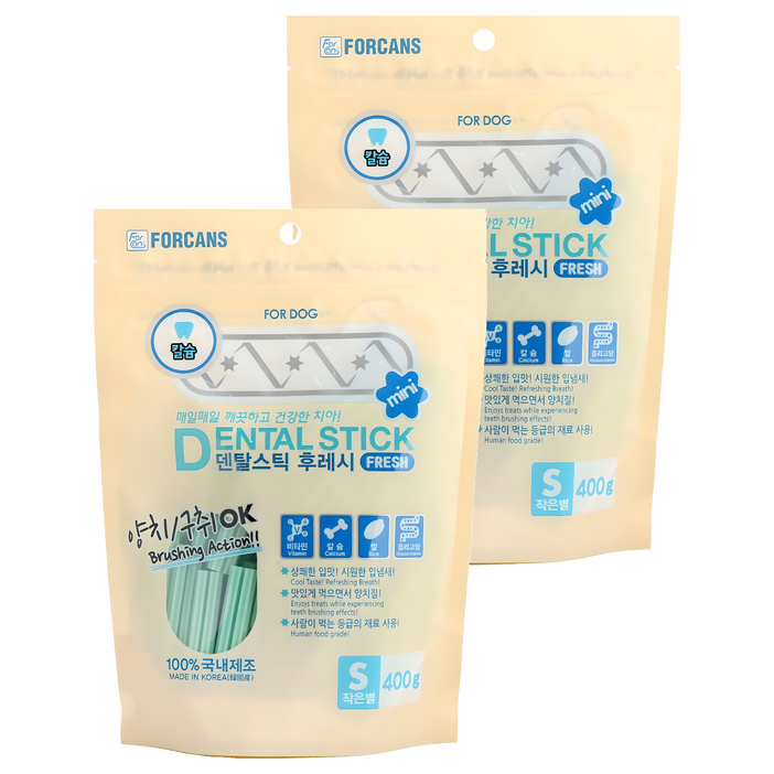 포켄스 강아지 덴탈스틱 후레시 간식 S
