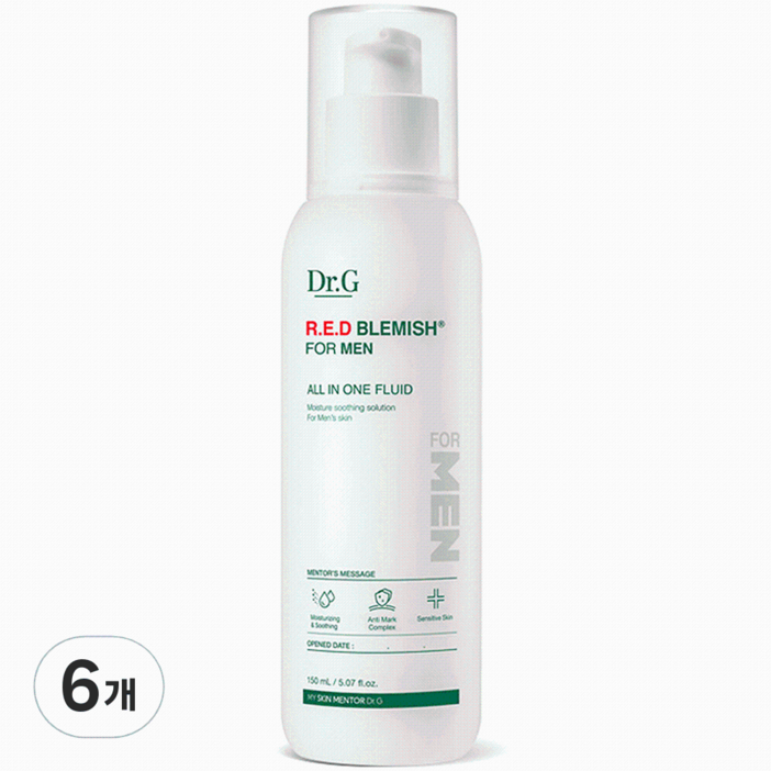 닥터지 레드 블레미쉬 포 맨 올인원 플루이드, 150ml, 6개 닥터지 레드 블레미쉬 포 맨 올인원 플루이드, 150ml, 6개