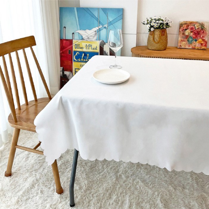 파티블리 백색 테이블보 100 x 160 cm