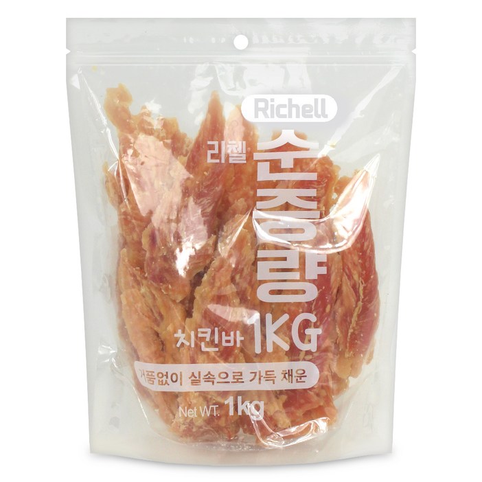 리첼 순중량 강아지간식 1kg