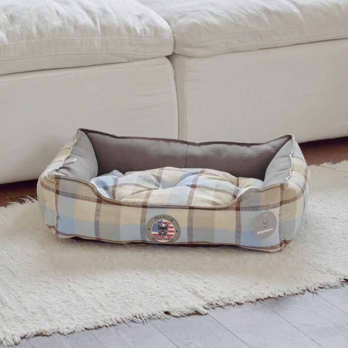 레드퍼피 반려동물 켄더쿠션 사각