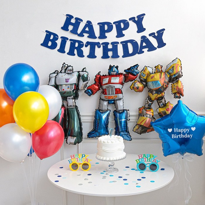파티몬 로봇 풍선 생일 파티 용품 9종 소품 장식 촬영 데코, 1개, 로봇 풍선 생일파티 9종 블루 파티몬 로봇 풍선 생일 파티 용품 9종 소품 장식 촬영 데코, 1개, 로봇 풍선 생일파티 9종 블루