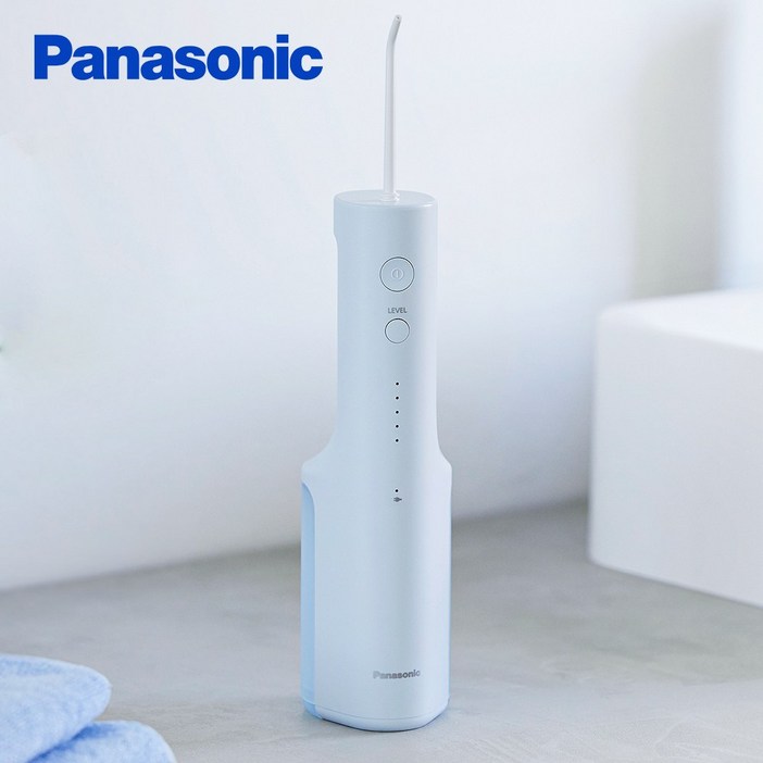 파나소닉 휴대용 무선 구강세정기 IPX7 방수 워터 치아 치간 물치실 세척기 EWDJ26, EWDJ26화이트믹스