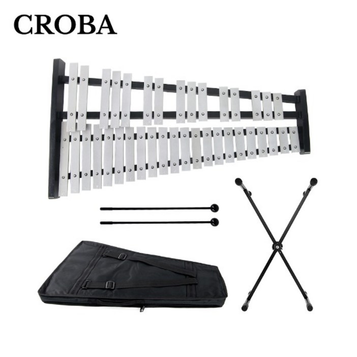 크로바 글로켄슈필 GKS37K 37음 실로폰 음악수업 교육용 37 키, 28판 이상, 1개