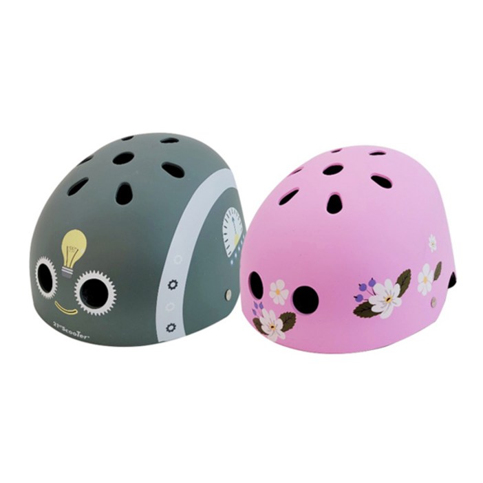 21세기킥보드 아동용 자전거 헬멧, 플라워, 1개